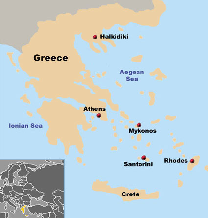 ALL of Greece ALL of Macedonia ALL of Cyprus ALL of Crete