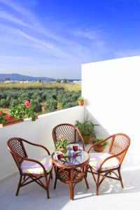 Pretty Villa, Platanias, balcony-sea-view