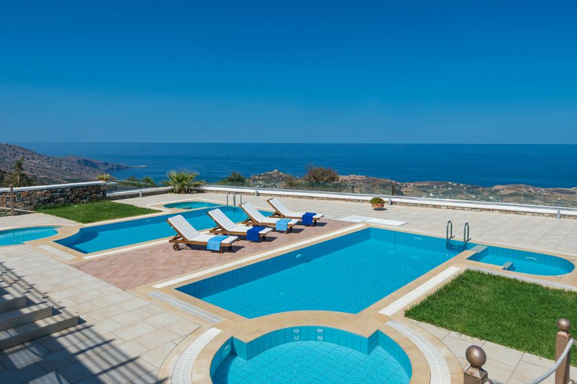 Villas Milos, Agia Pelagia, swimming-pool-area-7