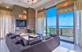 Modern Interior Villa, Μάλεμε, living room sea view
