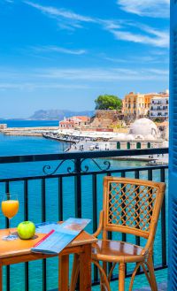 Lucia Hotel, Chania town, double-room-sea-view-balcony-1