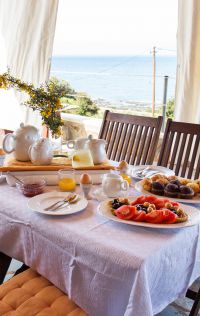 Villa Peaceful Mind, Элафониси, Breakfast at the balcony