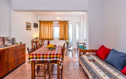 Dina Apartments, Almirida, Open plan living room in apartment C