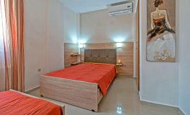 Villa Aretousa 2, Agia Marina, bedroom double and single ground floor