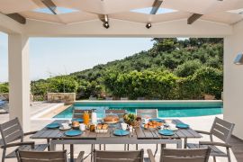 Villa Perfection, Maleme, dining area near the pool 2