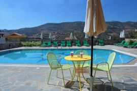 Perla Apartments, Agia Pelagia, pool mountain view 3