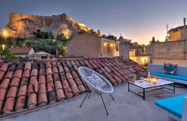 Plaka Residence, Πλάκα, rooftop night view