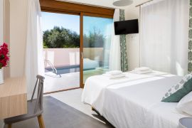 Urban Villa, Agia Marina, bedroom double 1b panorea