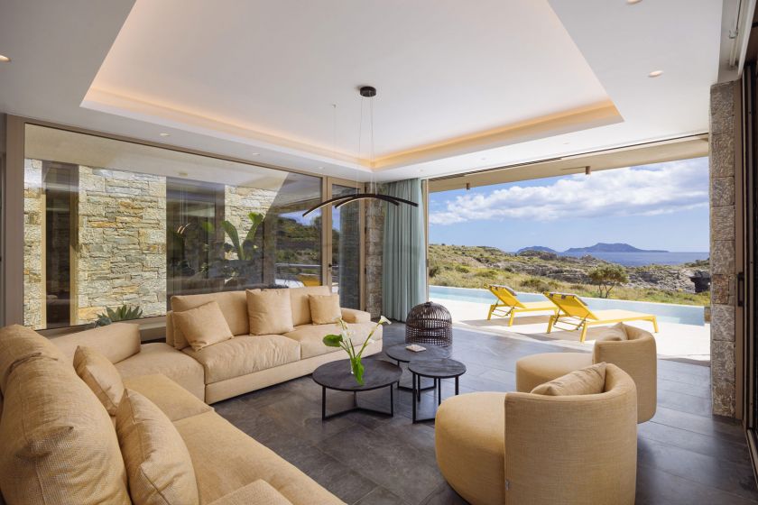 Villa Ocean, Agios Pavlos, living room 1c