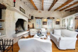Classy Villa, Archanes, open plan living room 1a