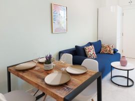 Amaryllis Apartment, Chania town, open plan area living room 3