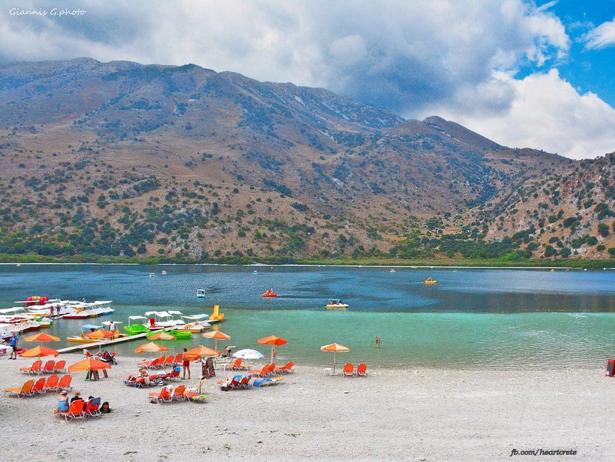 kournas lake beach