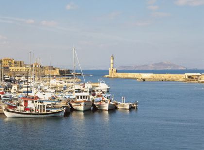 Chania Port Aerial