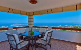 Villa Georgokastelo, Stalos, sea view pergola 1a