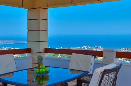 Villa Georgokastelo, Сталос, pergola views 1a