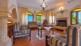 Villa Georgokastelo, Stalos, living room area 1a