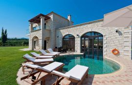 Platanias Villas, Платаньяс, exterior-pool-1anew