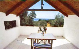 Olive Tree Cottages, Палeохора, veranda-view-sea-1