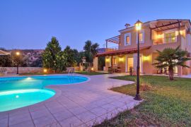 Flower Villas, Герани, 3-bdm-pool-at-night-4