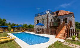 Charming Villa, Platanias, pool-area-11