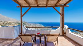 Libyan View Villa, Plakias, sea-view-veranda-11a