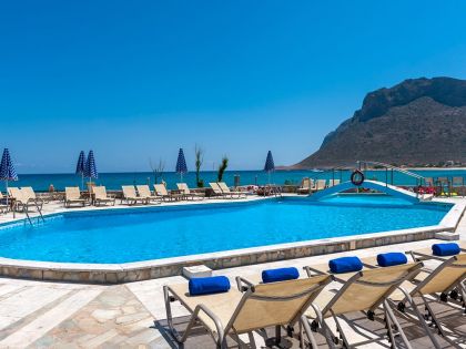 Blue Beach Apartments, Stavros, pool-area-12a