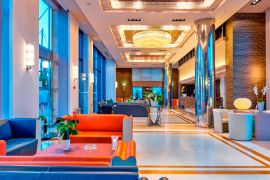 Porto Platanias Beach Resort, Platanias, reception-lobby-area-1