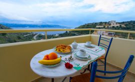 Villa On Top, Мегала Хорафиа, Balcony Breakfast
