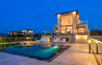 Poseidon Villas, Τερσανάς, night-view-new-2