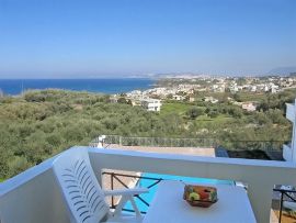 Cactus Apartments, Stalos, balcony view
