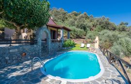 Villa Olive, Voukolies, villa-olive-pool-area-3