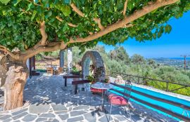 Villa Olive, Voukolies, villa-olive-mountain-view-1