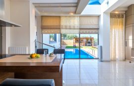 Modern Interior Villa, Maleme, pool view