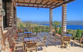 Areti Apartments, Megala Horafia, terrace-sea-view