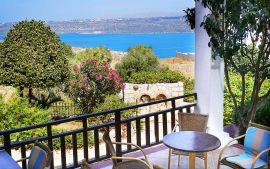 Areti Apartments, Megala Horafia, balcony-sea-view