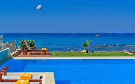 Beachfront Villa, Hersonissos, Pool area