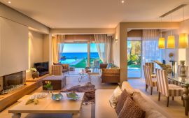 Beachfront Villa, Hersonissos, Living room