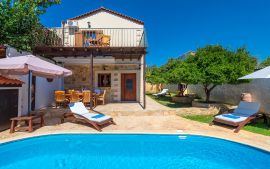 Villa Manolis, Asteri, Pool area