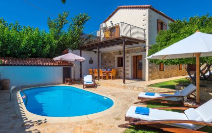 Villa Manolis, Asteri, Pool area