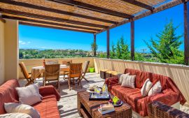 Lemonia Villa, Asteri, Balcony with sea view