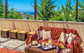 Lemonia Villa, Αστέρι, Balcony with sea view