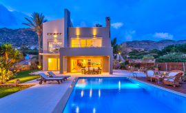 Villa South Crete, Makrigialos, Facade 3