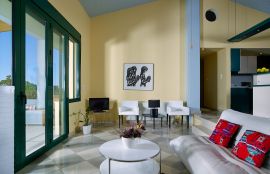 Serenity Villas, Tersanas, Upper floor living room in 5-bedroom Villa 