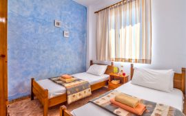 Dina Apartments, Almirida, Twin bedroom in apartment A