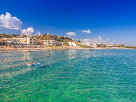 Platanias sandy beach