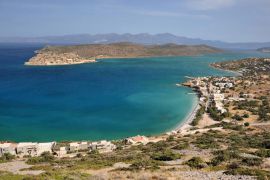 Elounda aerial view