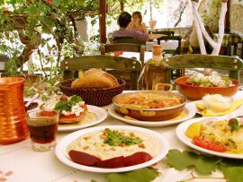 Lunch in crete