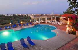 Porto Village Hotel, Hersonissos, Pool at night