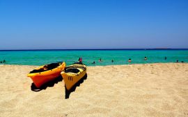 Mesogios Beach, Κίσσαμος, Canoe