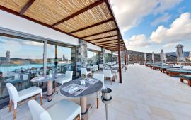 Royal Marmin Bay Boutique and Art Hotel, Elounda, exterior dining area 1